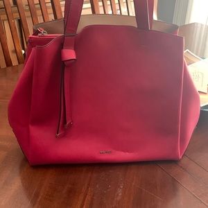 Nine West raspberry leather bag.